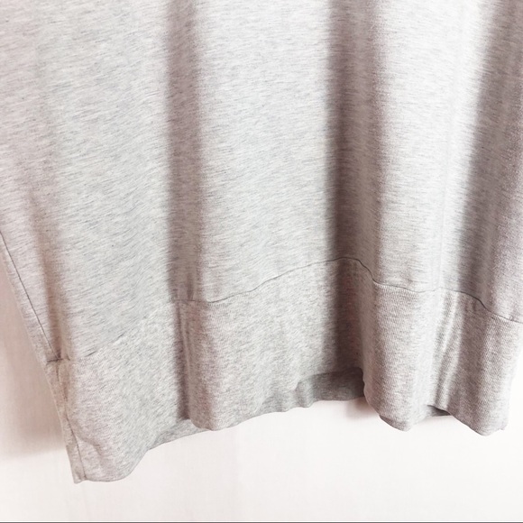 Garnet Hill Cowl Neck Pull Over Tunic | Heather Gray | Size Large - Picture 6 of 10